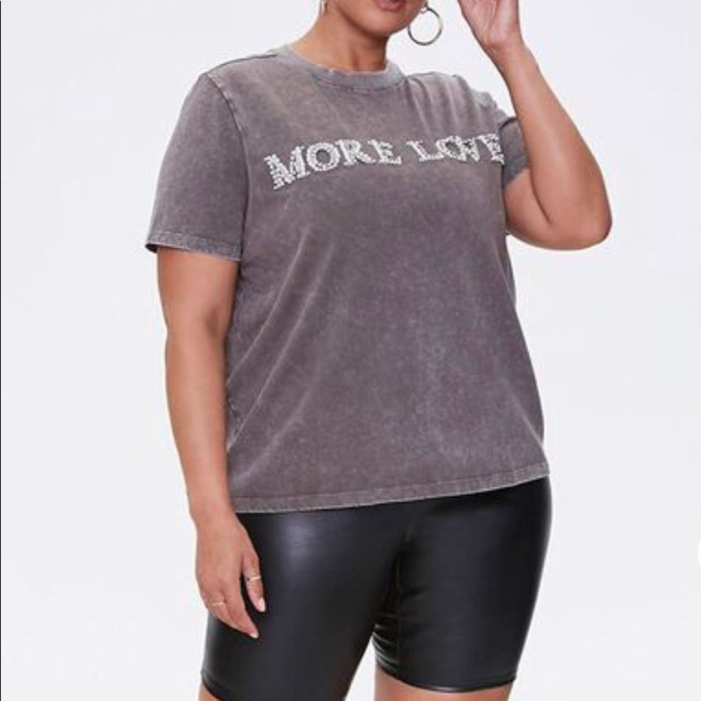 Plus Size More Love Graphic Tee
